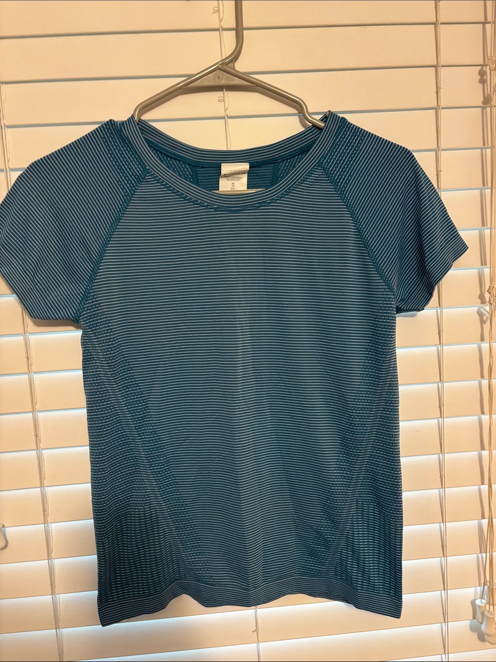 Athleta Women’s Short Sleeve Performance Tee - Blue Stripe